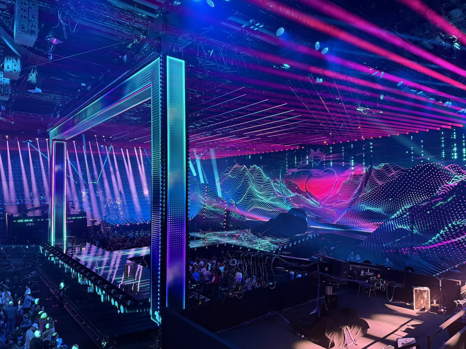 The Eurovision Song Contest stage in Basel in 2025