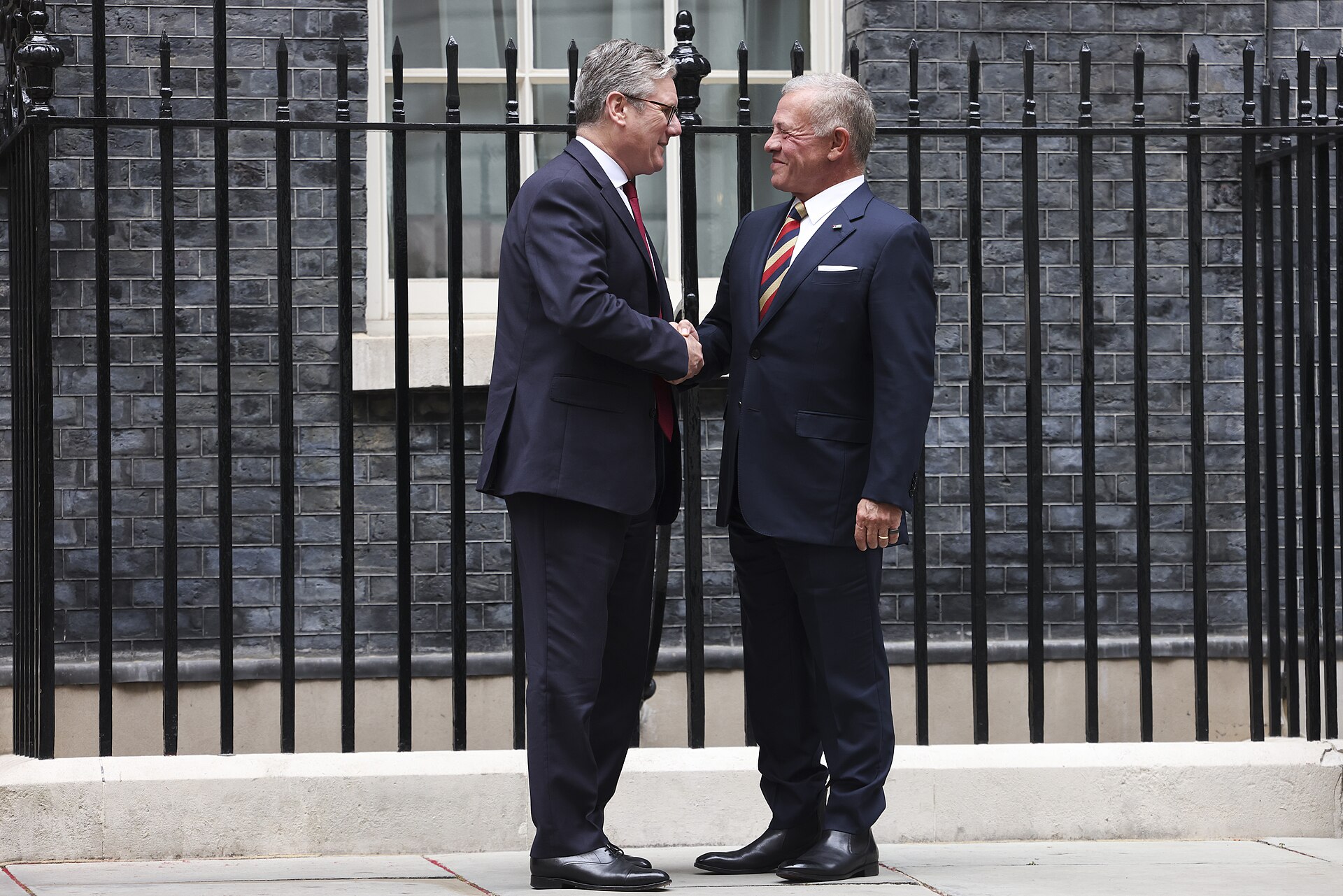 King Abdullah II of Jordan with Prime Minister Keir Starmer.