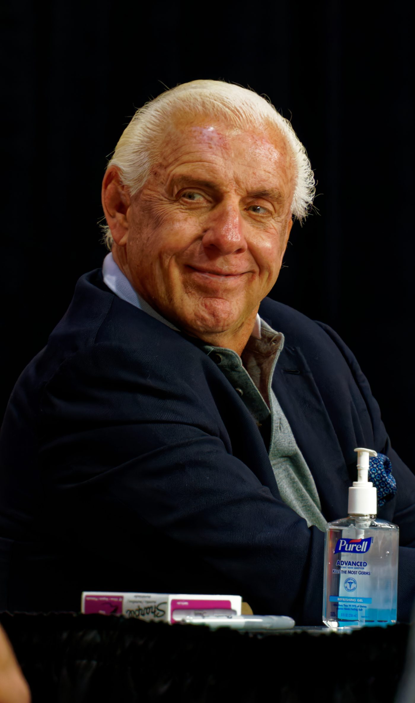 Ric Flair at a WrestleMania Axxess fan event in March 2015.