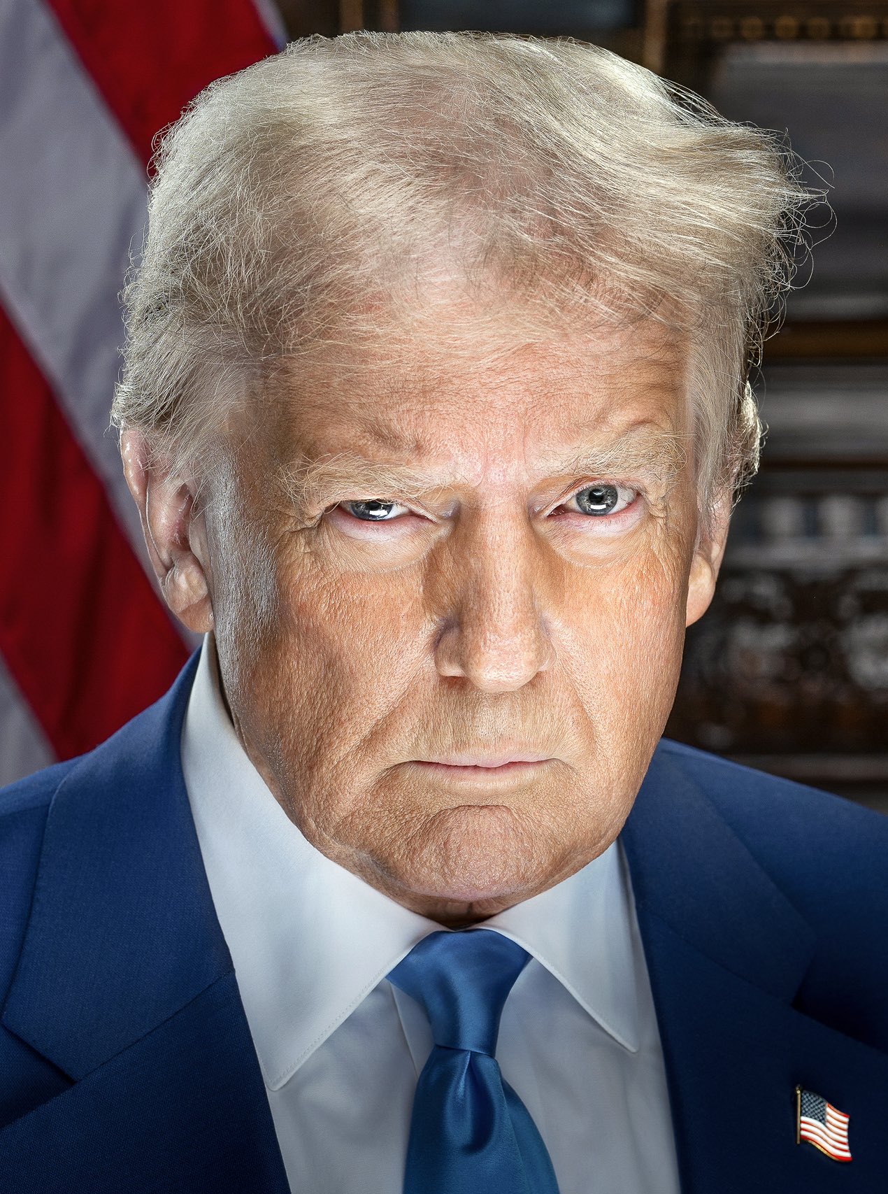President Donald Trump, official portrait.
